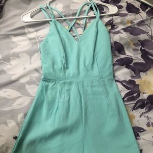 Forever 21 Other - Mini Backless Romper in Mint Green Forever 21 Other - Mini Backless Romper in Mint Green